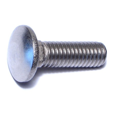 3/8""-16 x 1-1/4"" 18-8 Stainless Steel Coarse Thread Carriage Bolts 5PK -  MIDWEST FASTENER, 65022